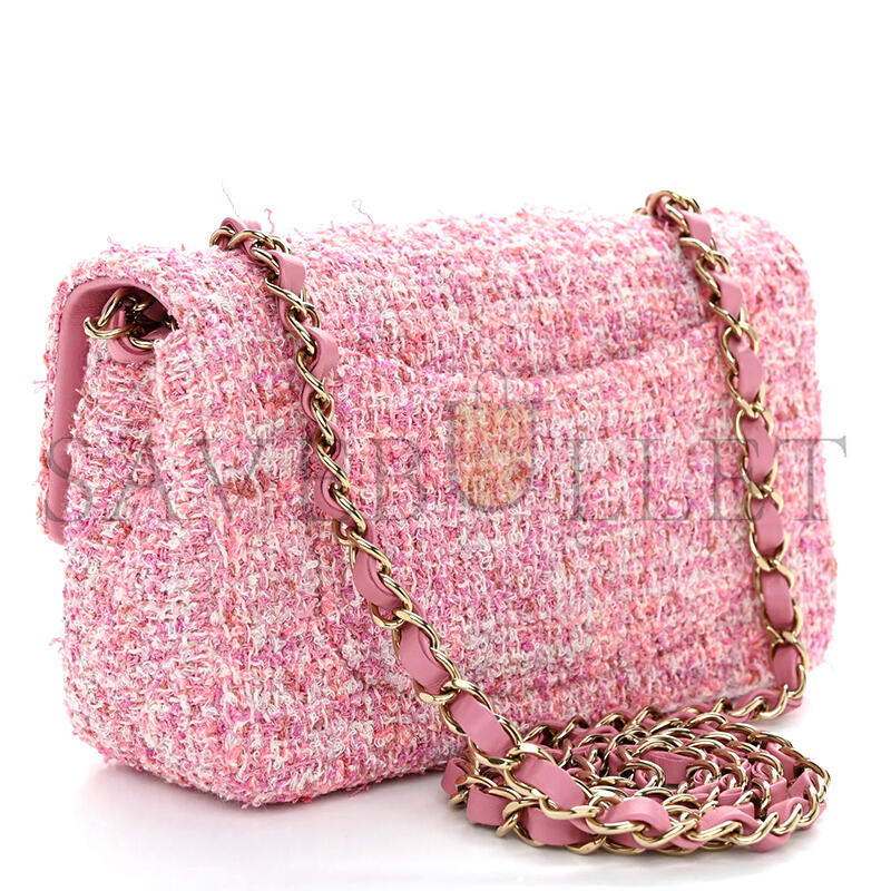 Ch**el mini tweed flap bag 155672 (20*13*7cm)